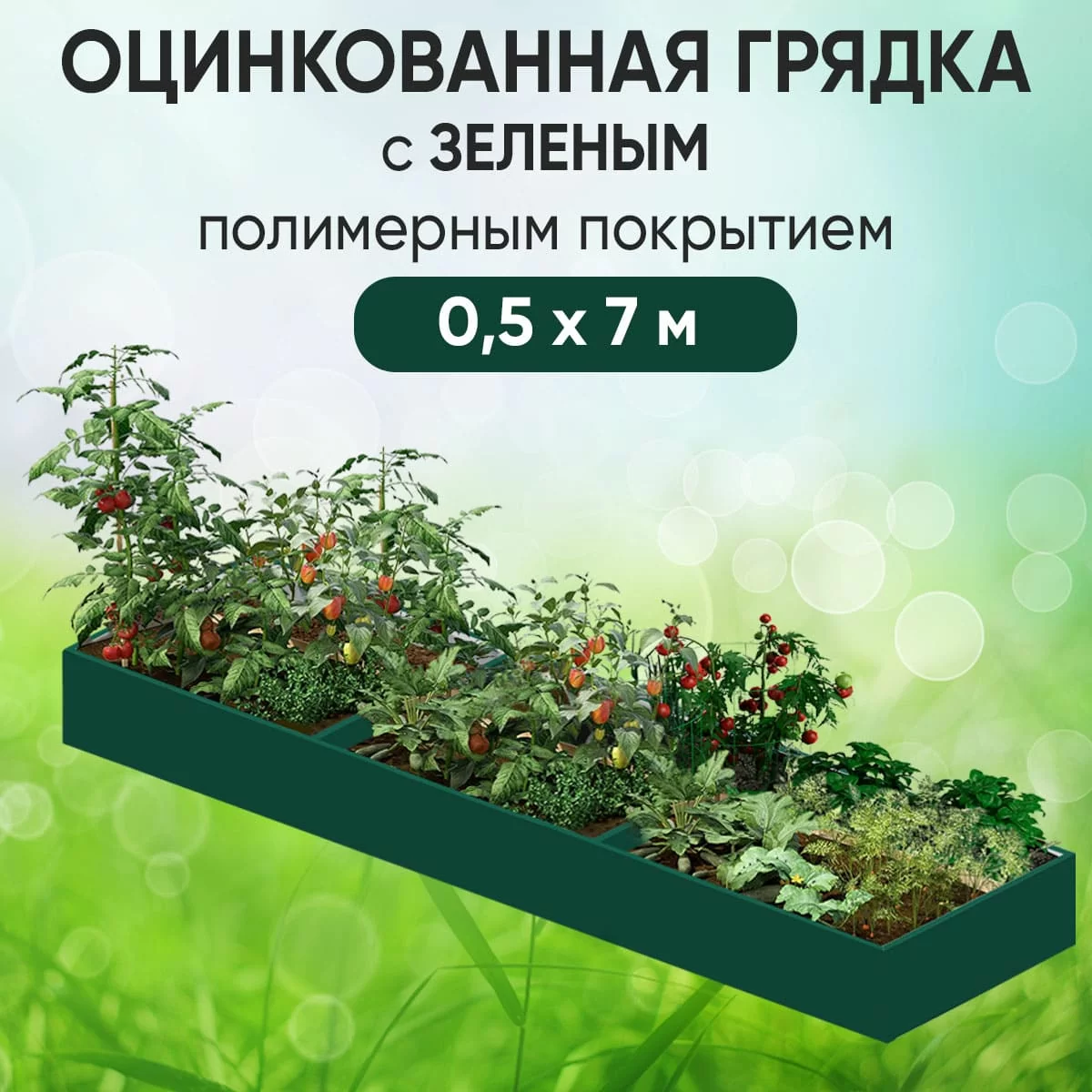 Грядка зеленая (0,5 х 7)